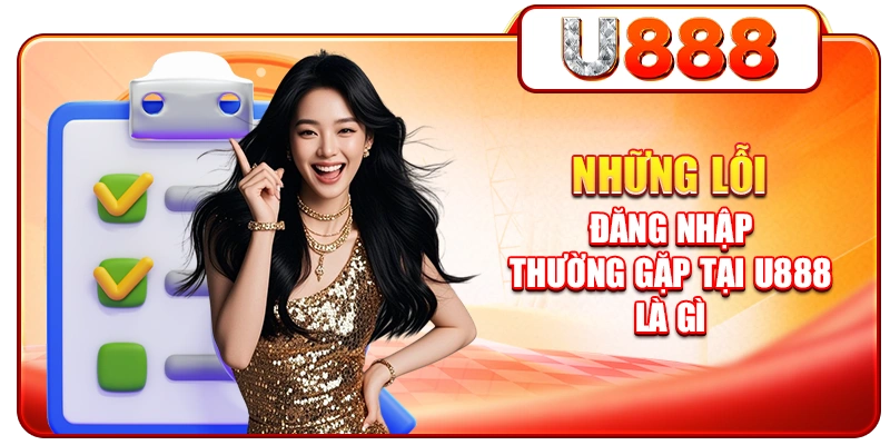 Những lỗi đăng nhập thường gặp tại U888 là gì